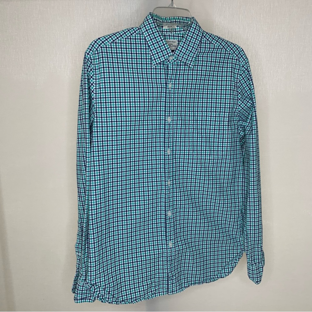 J Crew Men’s L/S Checkered Button Down Shirt